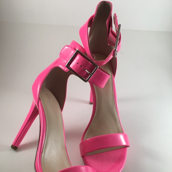 4.25in Calvin Klein Fluorescent Patent Heels - Picture 3 of 5